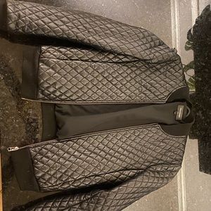 Black lamb leather MACKAGE quilted jacket